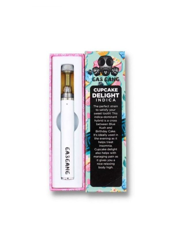 Cupcake Delight Disposable Vape Pen Gas Gang Indica Mount Herbal Cannabis Delivery