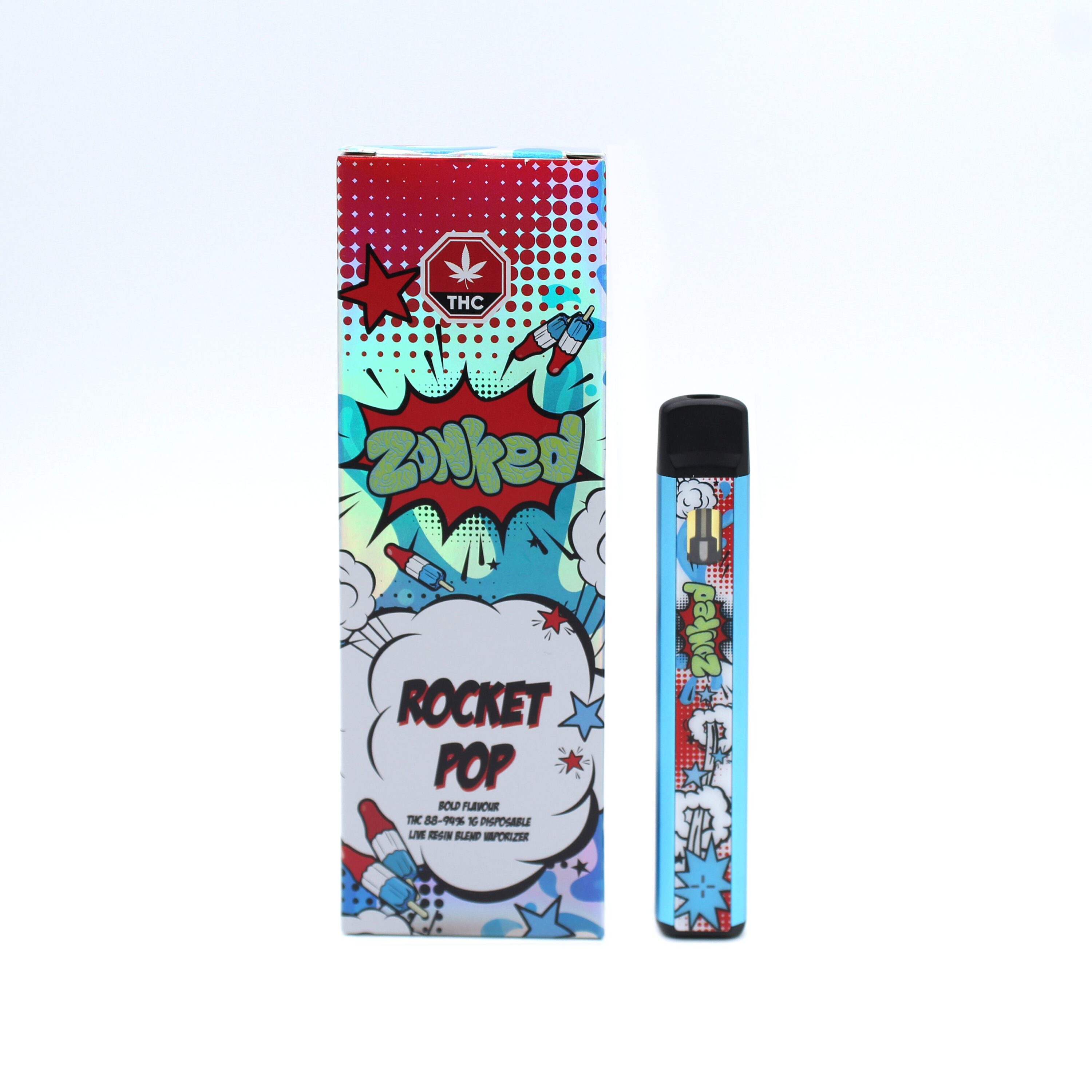 1 gram Zonked Vape Pen Rocket Pop Mount Herbal Cannabis Delivery