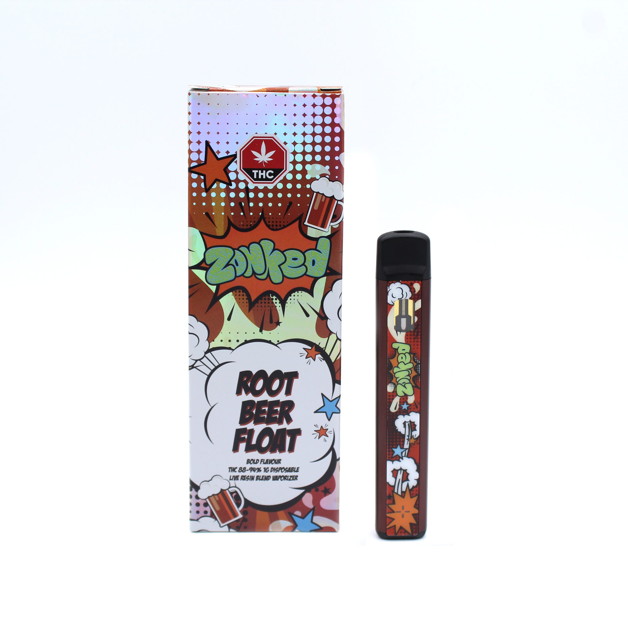 1 gram Zonked Vape Pen Root Beer Float Mount Herbal Cannabis Delivery